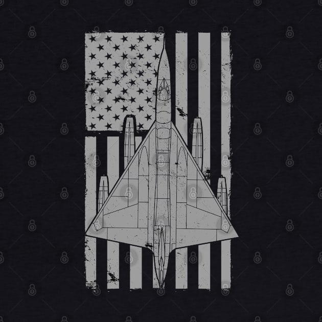 B-58 Hustler Supersonic Cold War Bomber Vintage Flag by DesignedForFlight